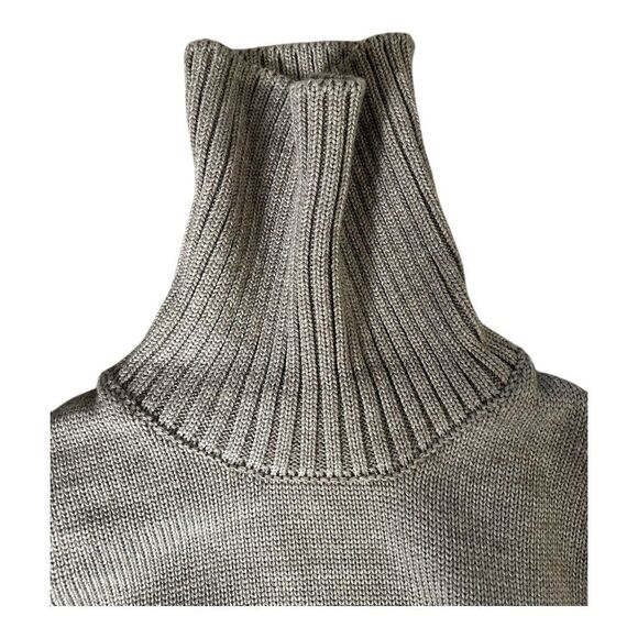 Zanone Men's Wool Turtleneck Neck Mid Gauge Ribbed Knit Brown Small 48 | Slowear - Picture 10 of 10